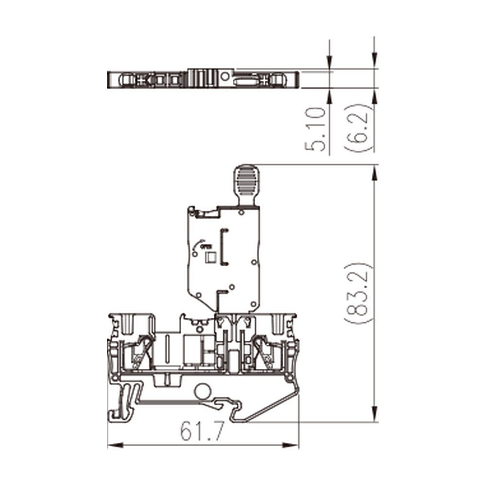 DP2.5N-MLXX — Fuse Terminal Block, Push-in Design