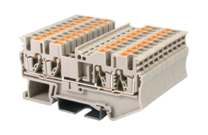 DP2.5N-TR — Single level Feed-Through Terminal Block, Push-in Design
