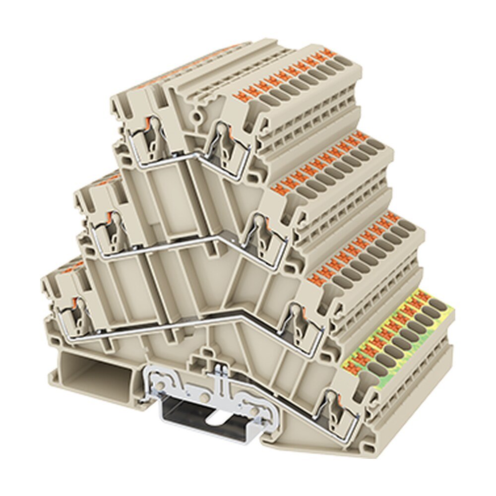 DP4N-3L-SPE — Grounding Terminal Block, Push-in Design