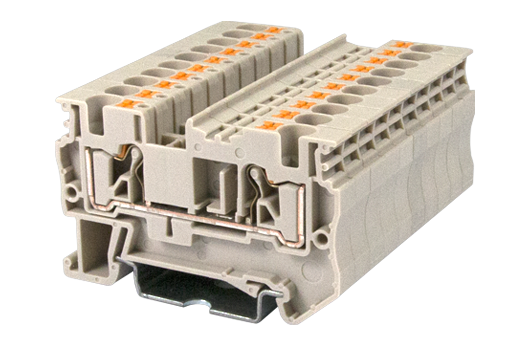 DP4N — Single level Feed-Through Terminal Block, Push-in Design