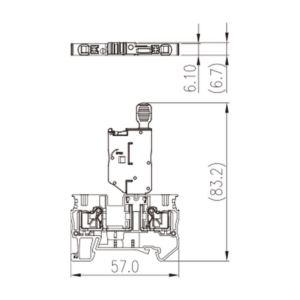 DP4N-MLXX — Fuse Terminal Block, Push-in Design
