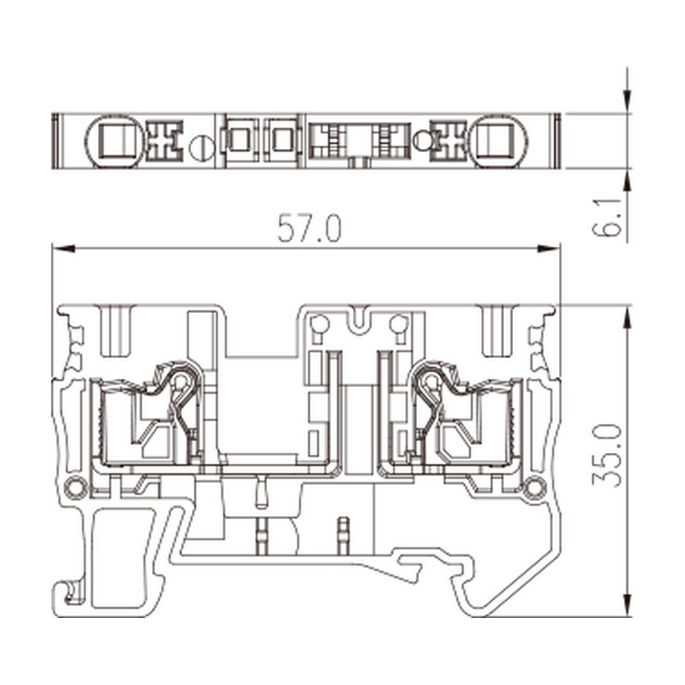 DP4N-T — Basic Disconnect Terminal Block, Push-in Design