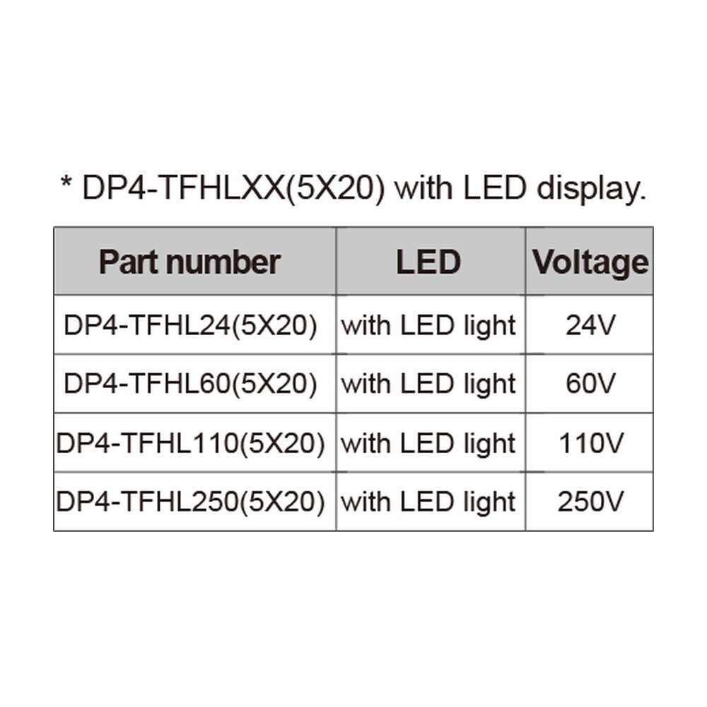 DP4N-TFHLXX — Fuse Terminal Block, Push-in Design