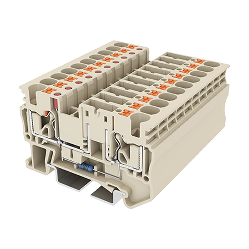 DP4N-TFULXX — Fuse Terminal Block, Push-in Design