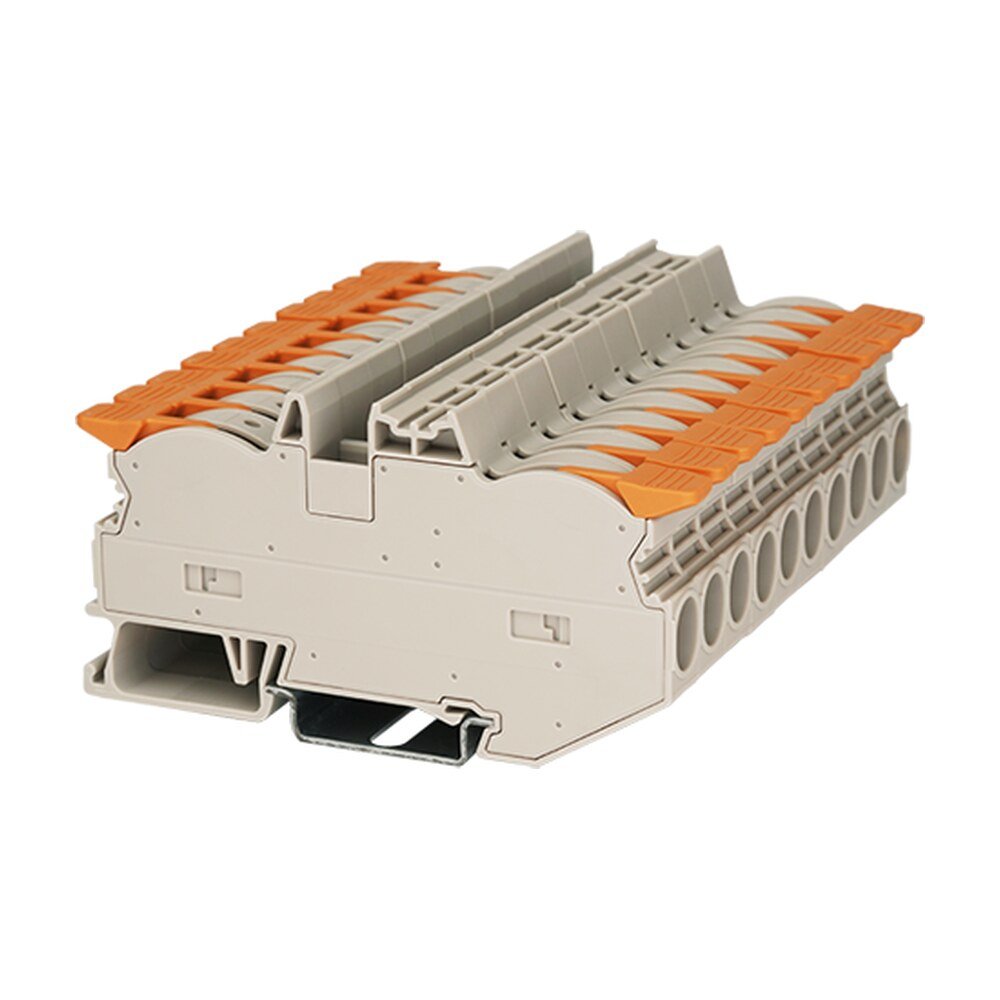 DPH10 — Single Level Feed-through Terminal Block, Push-in Design
