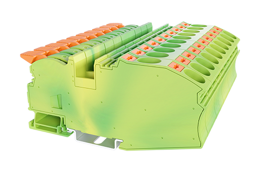 DPH16-DP-TN-PE — Grounding Terminal Block, Push-in Design