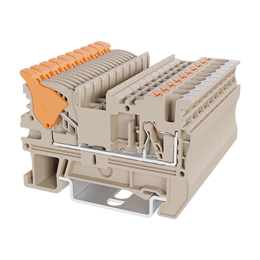 DPH2.5-DP — Single Level Feed-through Terminal Block, Push-in Design