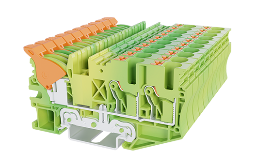 DPH6-DP-TN-PE — Grounding Terminal Block, Push-in Design