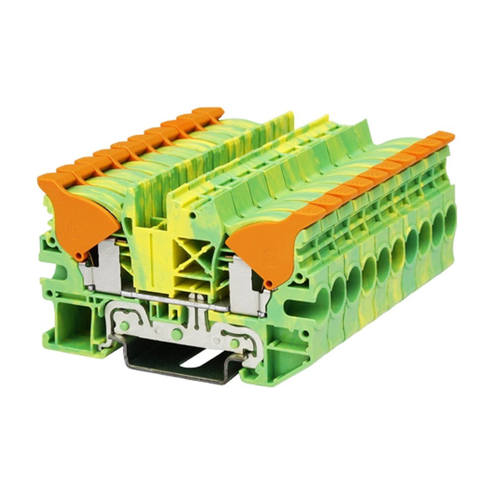 DPH6-PE — Grounding Terminal Block, Push-in Design