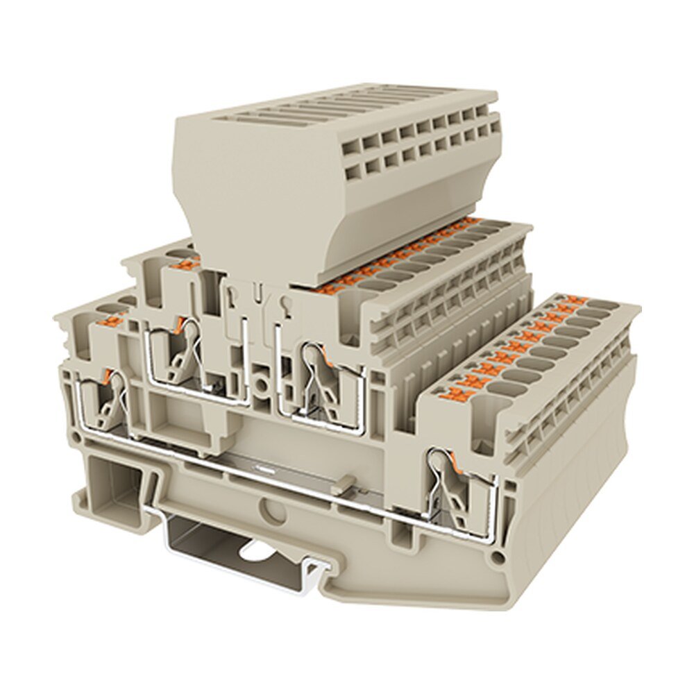 DPP2.5N-CP — Bi-level Disconnect Terminal Block, Push-in Design