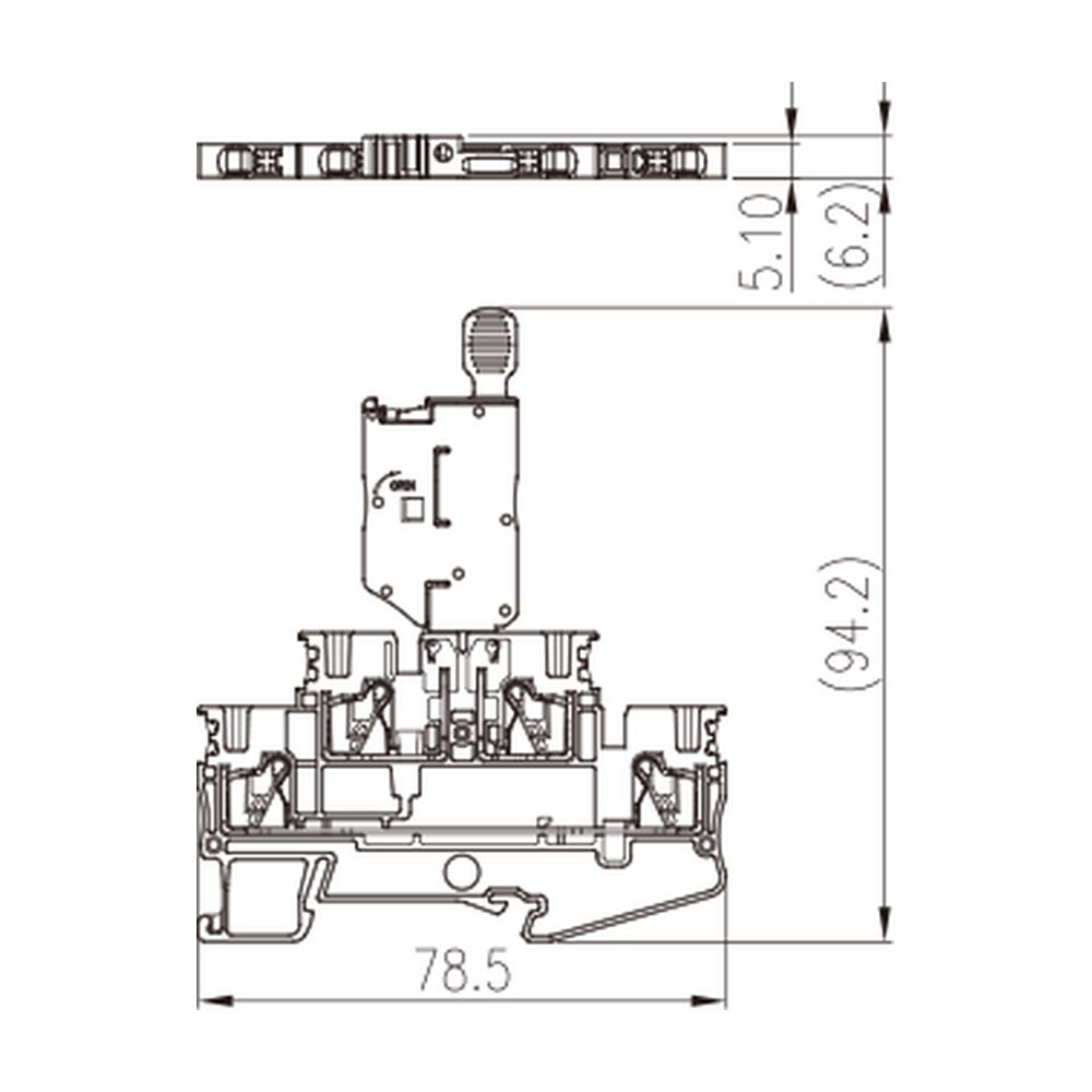DPP2.5N-M — Fuse Terminal Block, Push-in Design