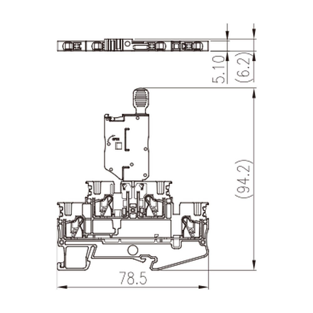 DPP2.5N-MLXX — Fuse Terminal Block, Push-in Design