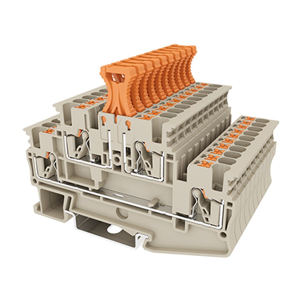 DPP2.5N-TP — Bi-level Disconnect Terminal Block, Push-in Design