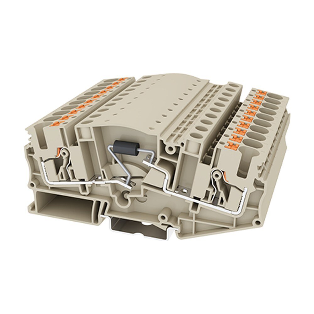 DPTD6N-D05 — Diode Terminal Block, Push-in Design