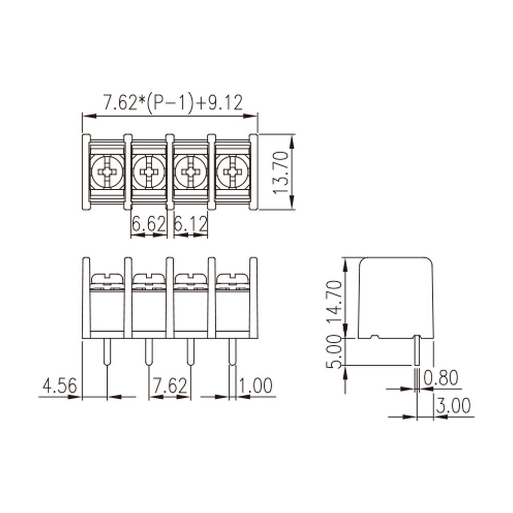DT-25-B07W-XX — Barrier terminal blocks, Screw connection