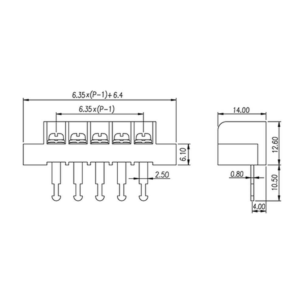 DT-29-A03W-XX — Barrier terminal blocks, Screw connection