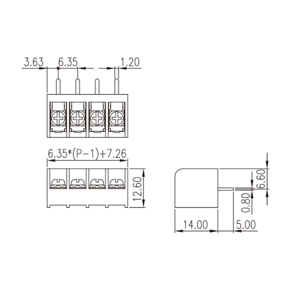 DT-29-B02W-XX — Barrier terminal blocks, Screw connection