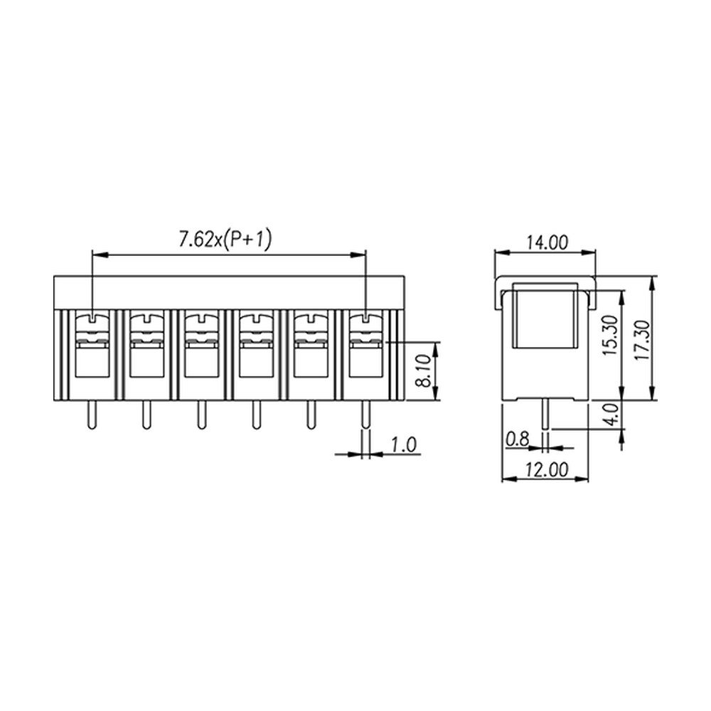 DT-2C-B01W-XX — Barrier terminal blocks , Screw connection