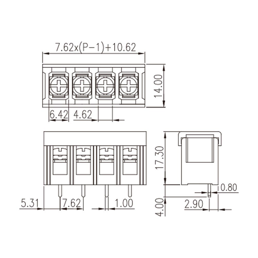 DT-2C-B07W-XX — Barrier terminal blocks , Screw connection