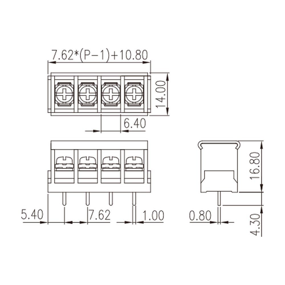 DT-2G-B01W-XX — Barrier terminal blocks , Screw connection