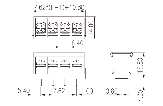 DT-2G-B01W-XX — Barrier terminal blocks , Screw connection