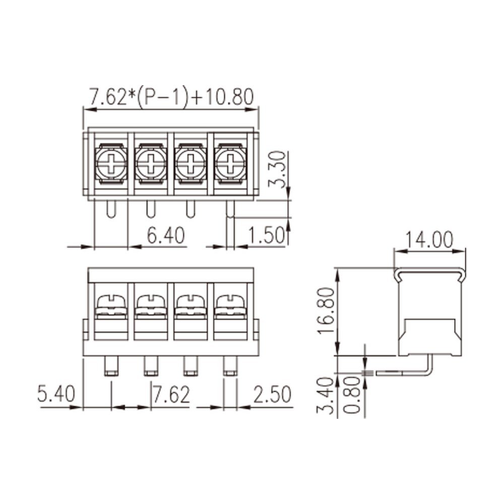 DT-2G-B14W-XX — Barrier terminal blocks , Screw connection