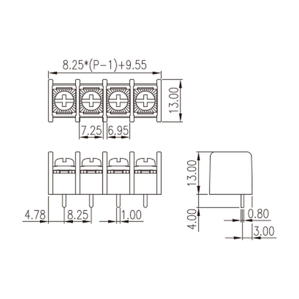 DT-31-B01W-XX — Barrier terminal blocks, Screw connection