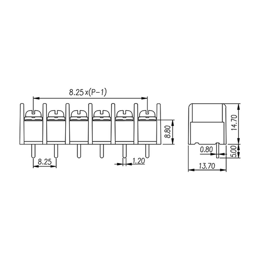 DT-35-B07W-XX — Barrier terminal blocks, Screw connection
