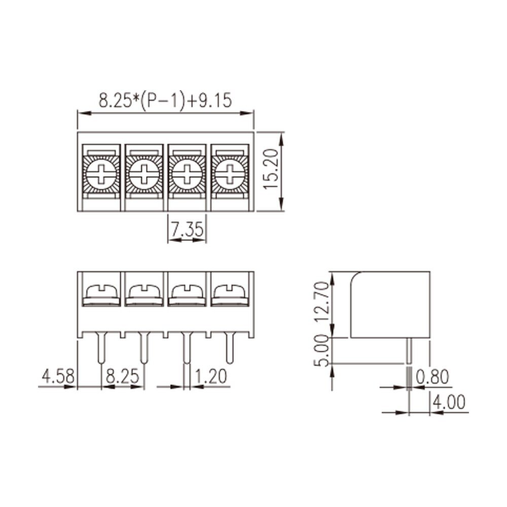 DT-39-B01W-XX — Barrier terminal blocks, Screw connection