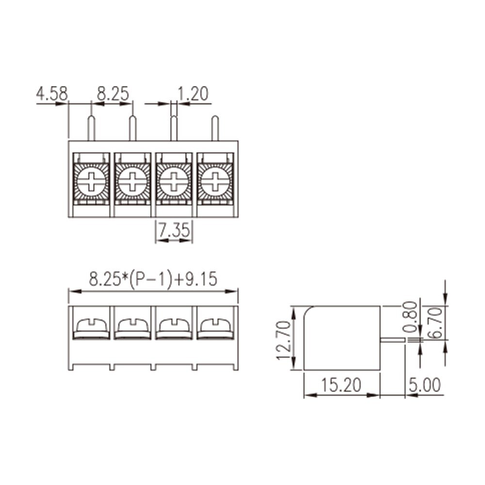 DT-39-B02W-XX — Barrier terminal blocks, Screw connection