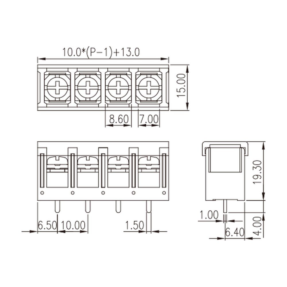 DT-5C-B01W-XX — Barrier terminal blocks, Screw connection