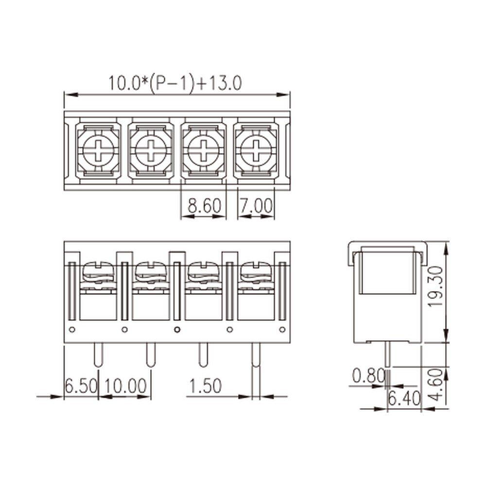 DT-5C-B81W-XX — Barrier terminal blocks, Screw connection