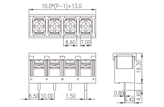 DT-5C-B81W-XX — Barrier terminal blocks, Screw connection