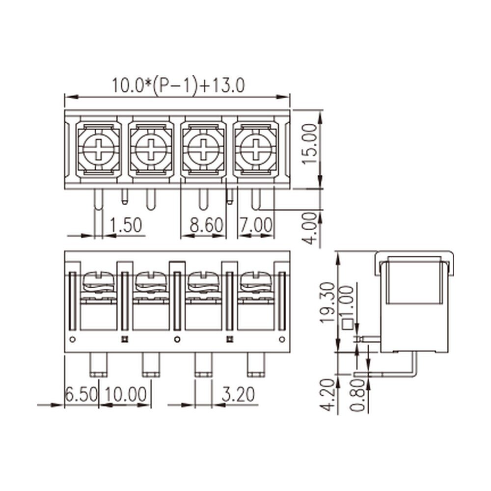 DT-5C-B84W-XX — Barrier terminal blocks, Screw connection