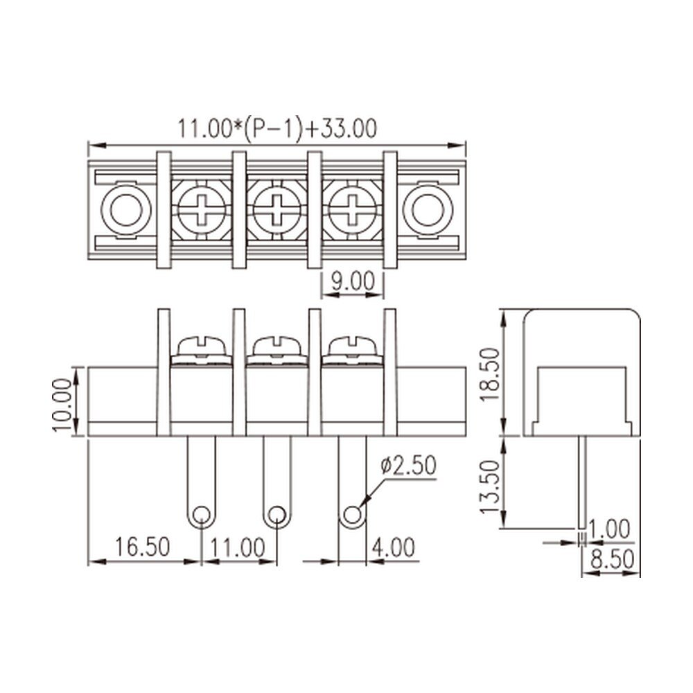 DT-65-A02W-XX — Barrier terminal blocks, Screw connection