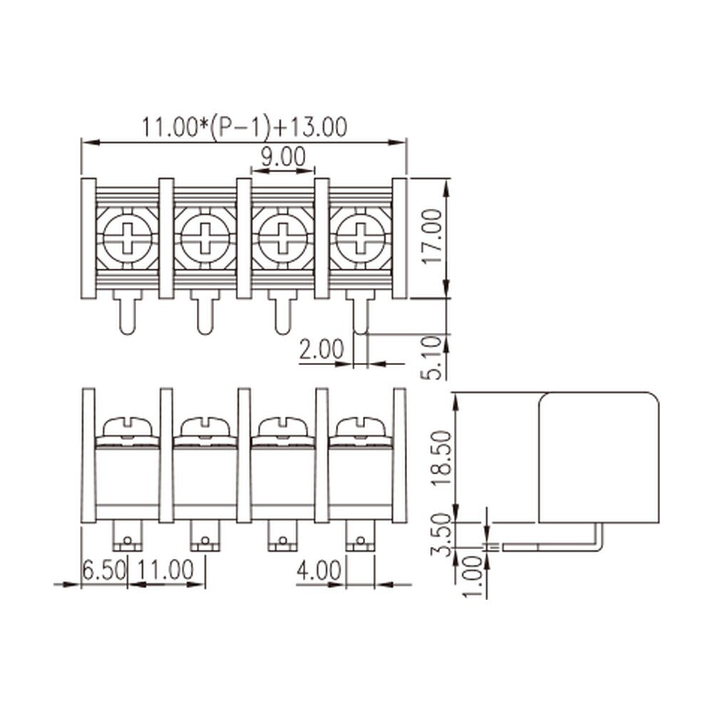 DT-65-B14W-XX — Barrier terminal blocks , Screw connection