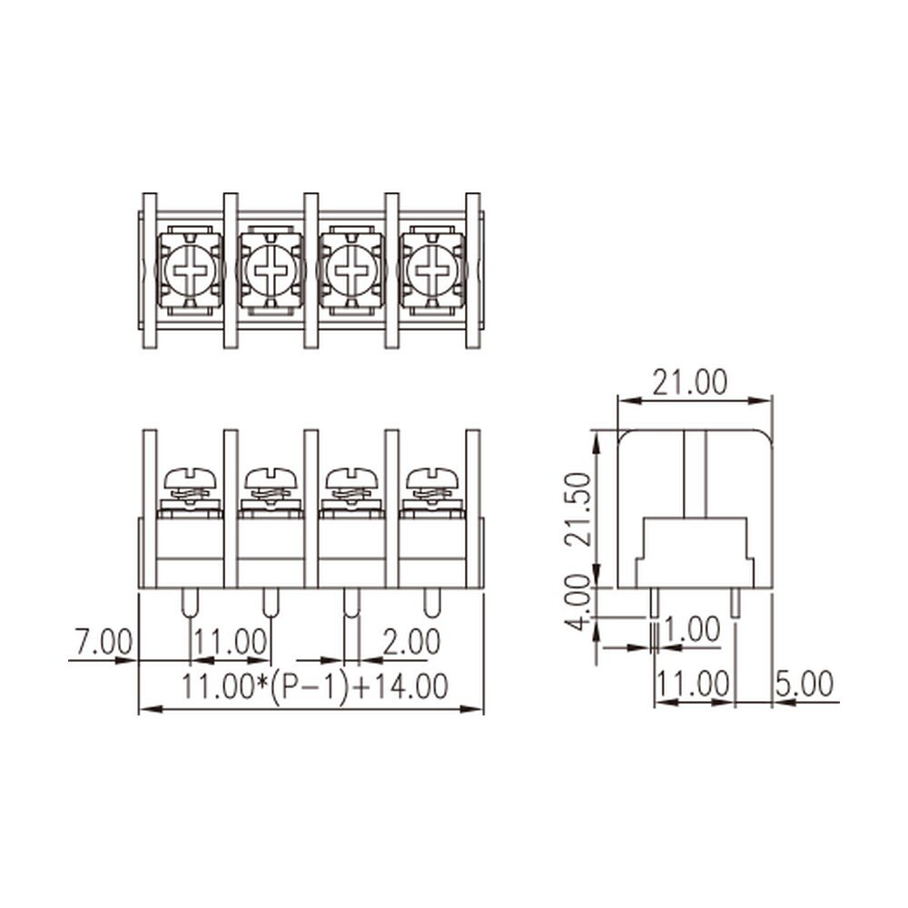 DT-66-B01W-XX — Barrier terminal blocks , Screw connection