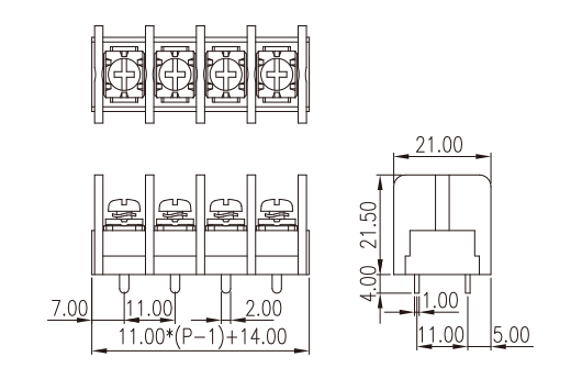 DT-66-B01W-XX — Barrier terminal blocks , Screw connection