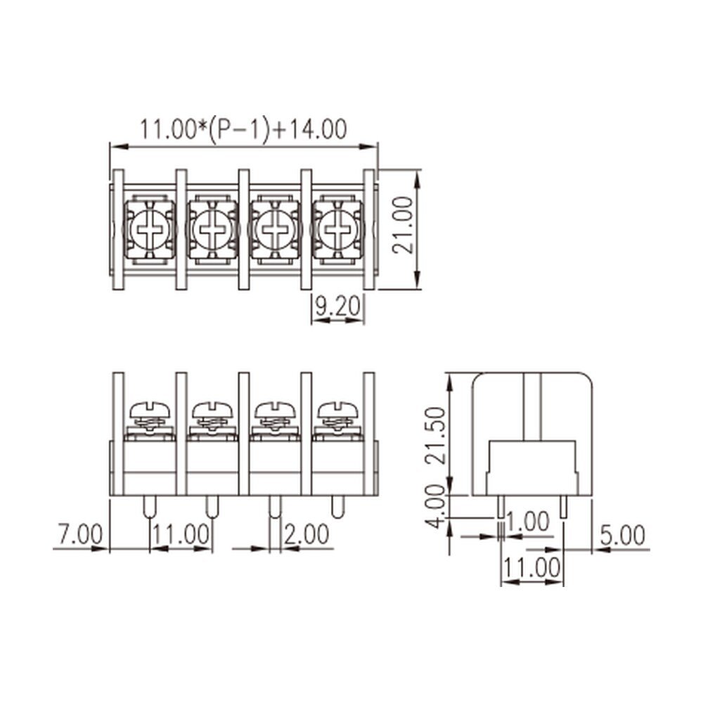 DT-66-B02W-XX — Barrier terminal blocks , Screw connection