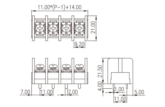 DT-66-B02W-XX — Barrier terminal blocks , Screw connection