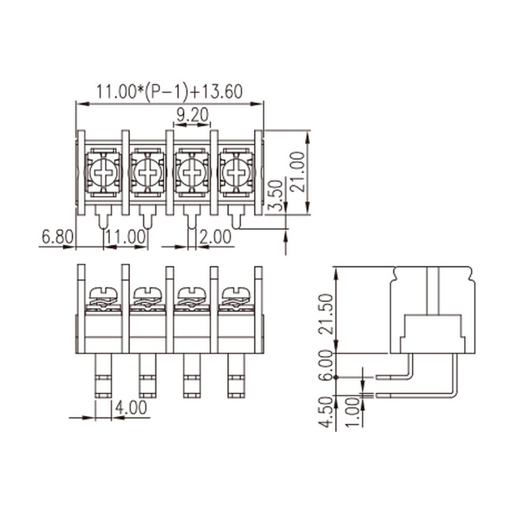 DT-66-B11W-XX — Barrier terminal blocks , Screw connection