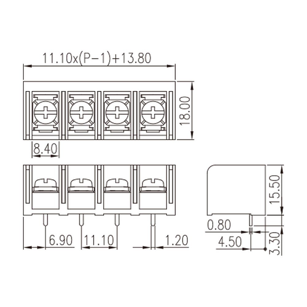 DT-69-H53W-XX — Barrier terminal blocks , Screw connection