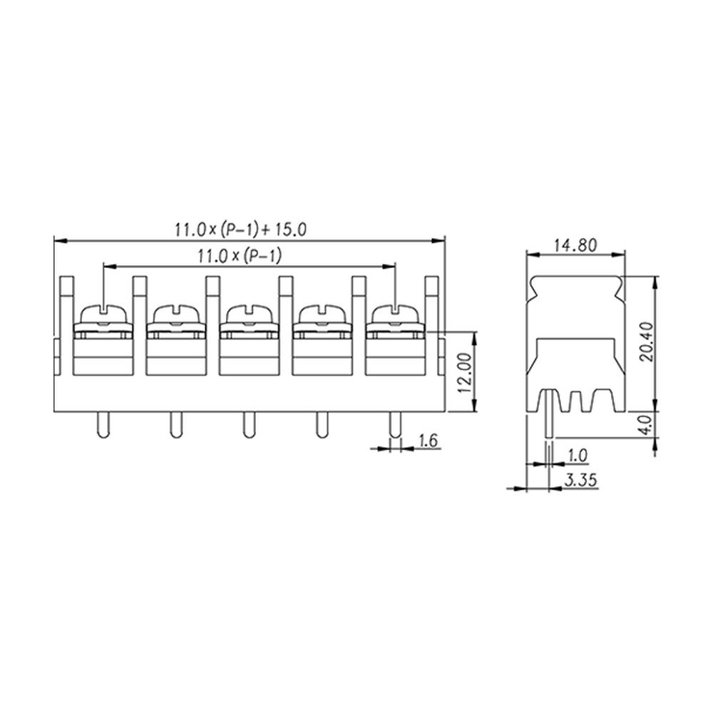 DT-6N-B03W-XX — Barrier terminal blocks , Screw connection