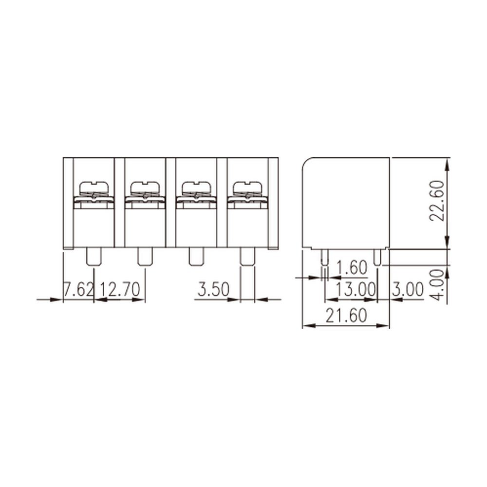 DT-79-B01W-XX — Barrier terminal blocks , Screw connection