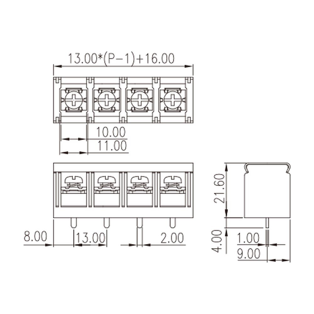 DT-7C-B01W-XX — Barrier terminal blocks , Screw connection
