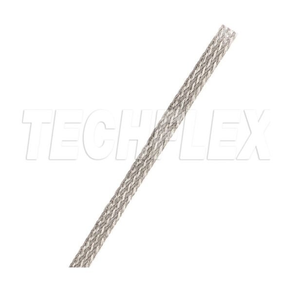 Techflex Flexo Tinned Copper Flat MFN2.00SV – 2″ Flat Shielding Braid