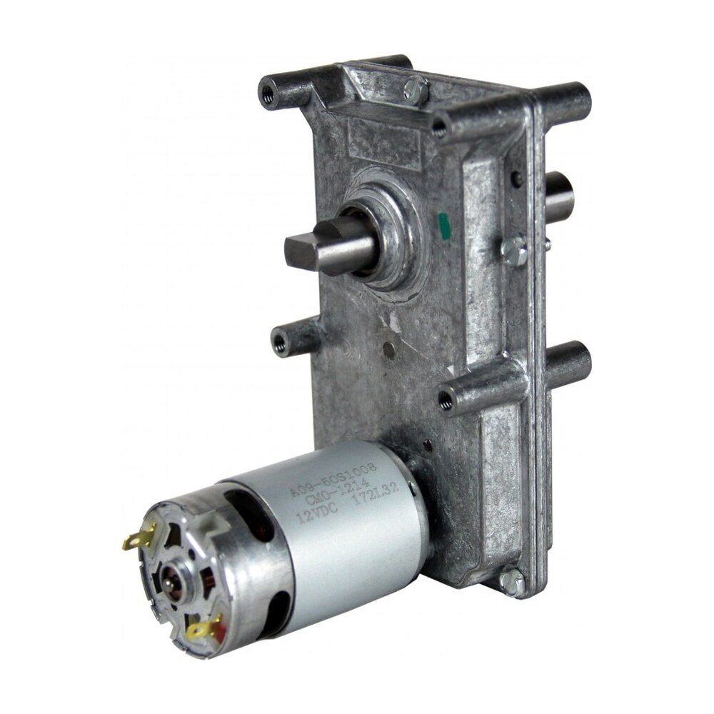 Molon CEM-1201-2M PM Parallel Shaft Gearmotor - 0.4-1 RPM, 150 in-lb, 12/24 VDC