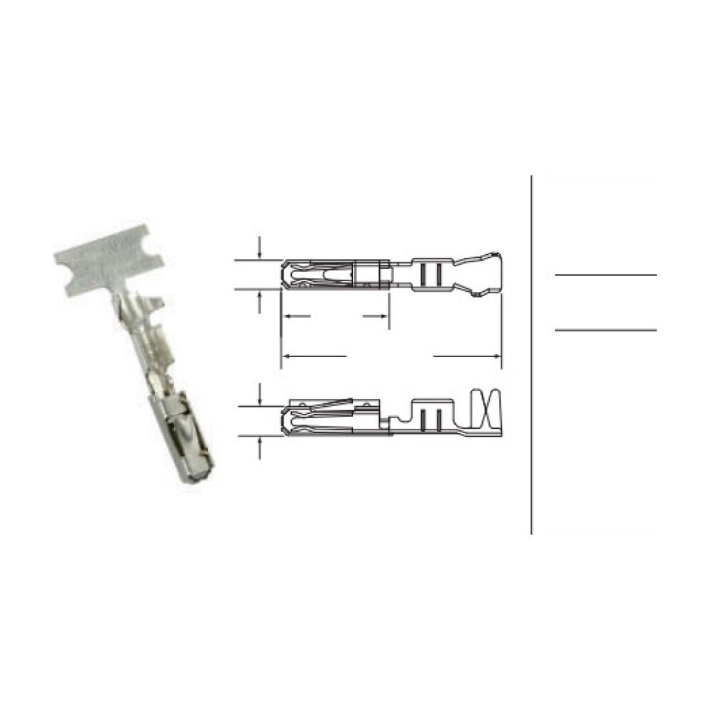 MR-025-MQS-U Series - 0.64 mm Unsealed Automotive Connectors