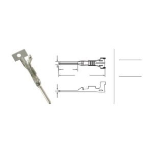 MR-050-SSD-S automotive connector - dimensioned outline drawing