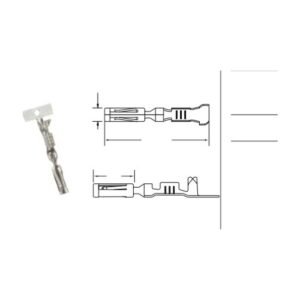 MR-050-SUPERSEAL-S automotive connector - dimensioned outline drawing